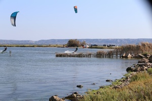 kitesurf sur l'étang à Berre