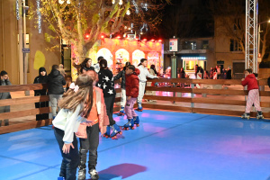 Marché de Noël, spectacle et roller