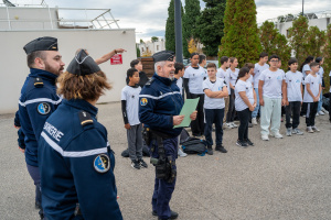 Remise des écussons brigade gendarmerie