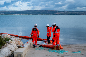 Travaux plage littorale