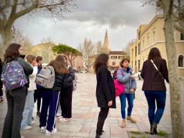 Arrivée des collégiens italiens Méolo