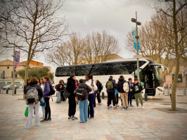 Arrivée des collégiens italiens Méolo