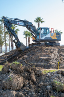 Travaux plage littorale