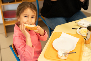 Petit déjeuner à l'école