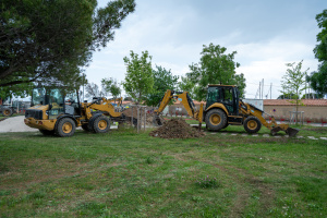 Travaux plage littorale