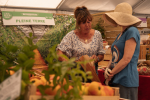 Stand de la ville au Salon des agricultures de Pce