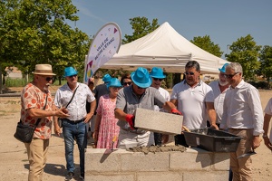 Pose 1ère Pierre EHPAD