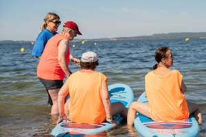 Cani-paddle avec nos séniors
