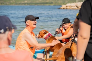 Cani-paddle avec nos séniors