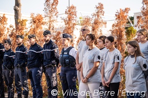 Remise écusson gendarmerie - Classe Défense
