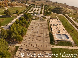 Vue aérienne Skate-parc