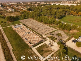 Vue aérienne Skate-parc