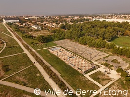 Vue aérienne Skate-parc