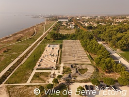 Vue aérienne Skate-parc