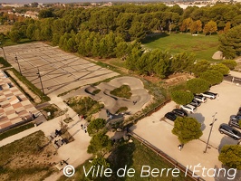 Vue aérienne Skate-parc