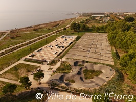Vue aérienne Skate-parc