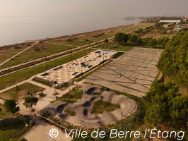 Vue aérienne Skate-parc