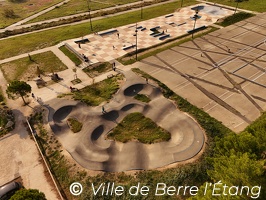 Vue aérienne Skate-parc