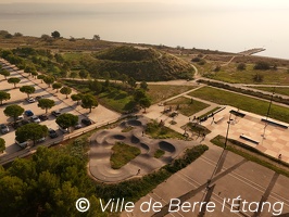 Vue aérienne Skate-parc
