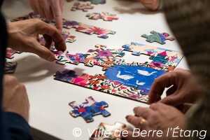 Atelier puzzle de la médiathèque