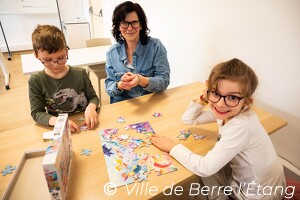 Atelier puzzle de la médiathèque