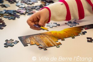 Atelier puzzle de la médiathèque