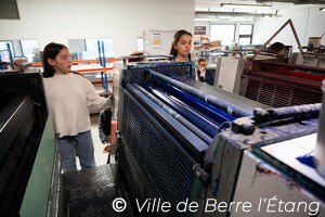 Visite du CMJ dans une imprimerie