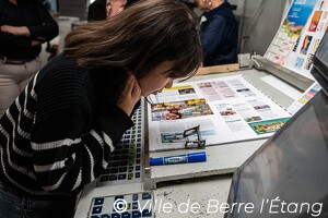 Visite du CMJ dans une imprimerie